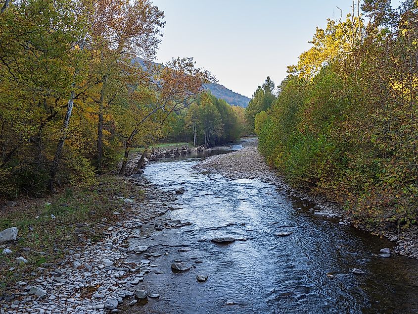 North Fork South Branch Potomac River near Seneca Rocks, West Virginia.