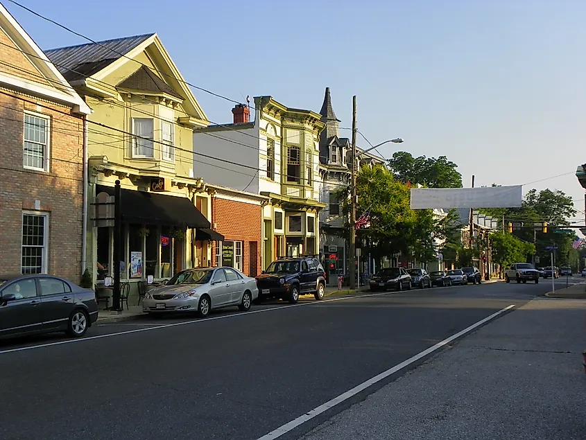 Beautiful downtown of Centreville, Maryland.