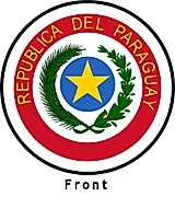Paraguay coat of arms front side