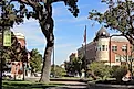  View of downtown Paso Robles in California.