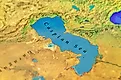 Although it has sea in its name, the Caspian Sea is a lake as it is not connected to the ocean.