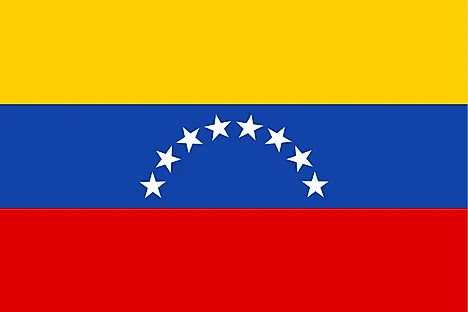 The flag of Venezuela. 